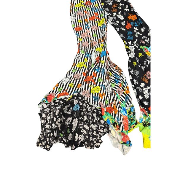 Versace Capsule Jumpsuit IT 44 US 8 Viscose Shalom Harlow Runway Floral RARE - Picture 5 of 16